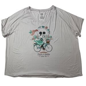 2020 EPCOT Minnie Mouse in Bloom‎ Flower & Garden Festival Shirt Women's XXL NWT